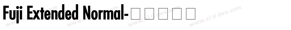 Fuji Extended Normal字体转换